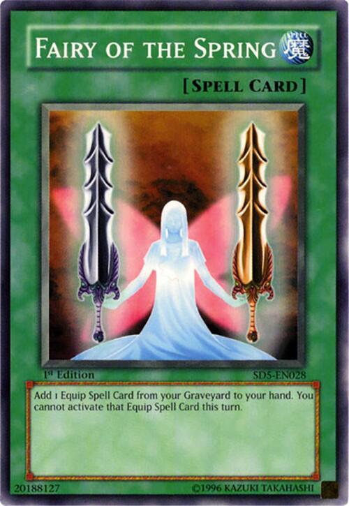Fairy of the Spring SD5-EN028 card from Structure Deck: Warrior's Triumph