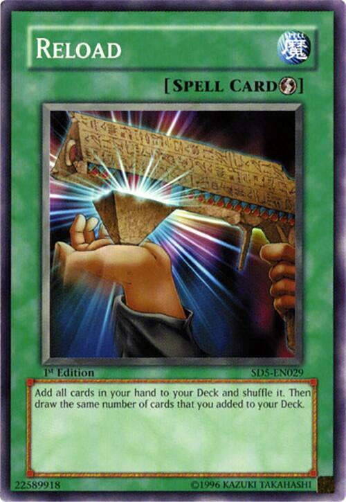 Reload SD5-EN029 card from Structure Deck: Warrior's Triumph