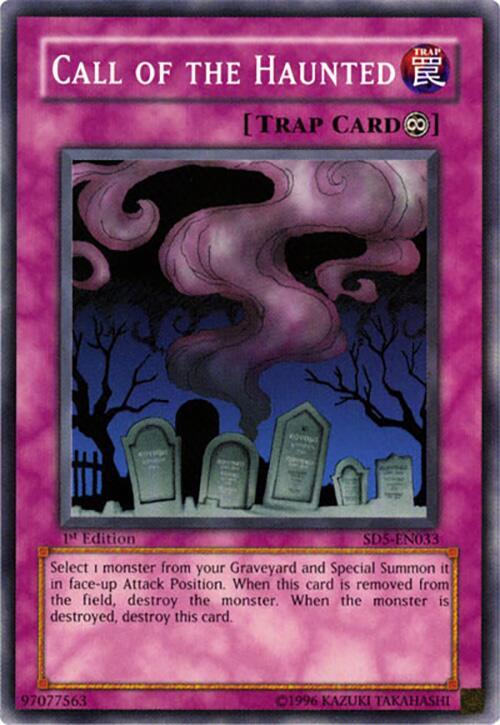 Call Of The Haunted SD5-EN033 card from Structure Deck: Warrior's Triumph