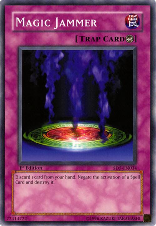 Magic Jammer SD5-EN034 card from Structure Deck: Warrior's Triumph