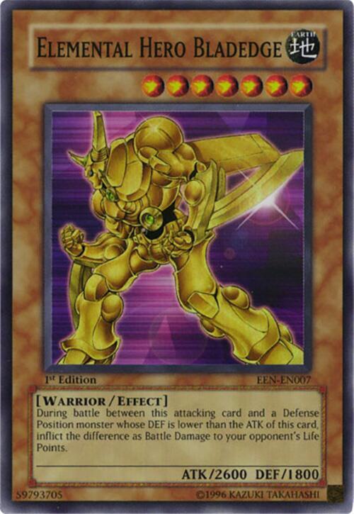 Elemental Hero Bladedge EEN-EN007 card from Elemental Energy