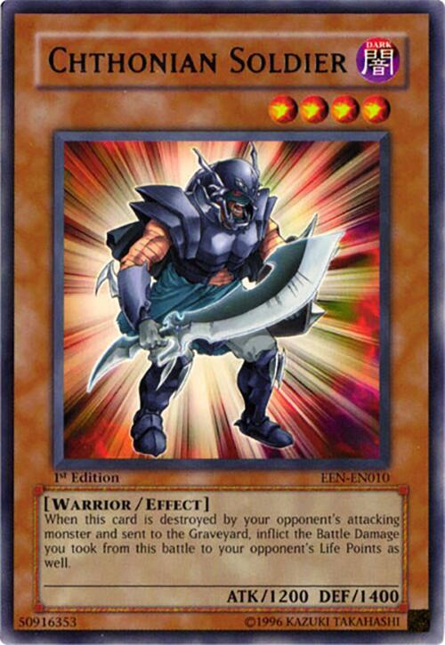 Chthonian Soldier EEN-EN010 card from Elemental Energy