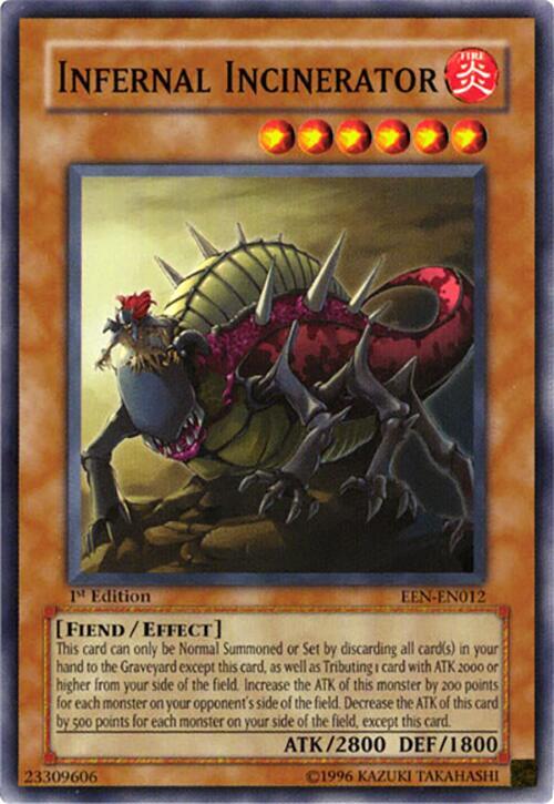 Infernal Incinerator EEN-EN012 card from Elemental Energy