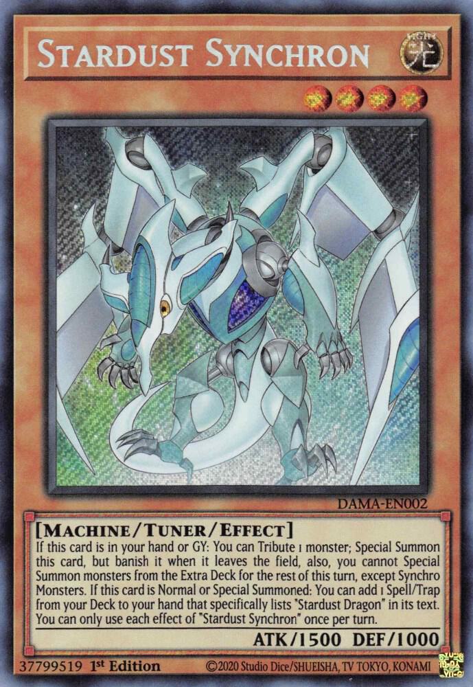 Stardust Synchron DAMA-EN002 card from Dawn of Majesty
