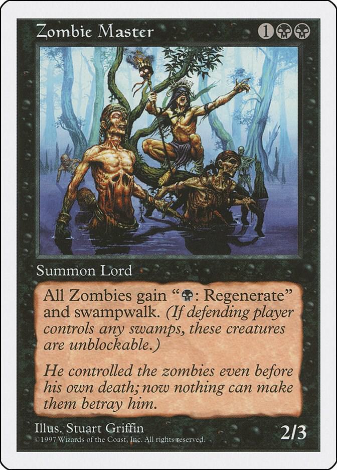 Zombie Master card from Fifth Edition