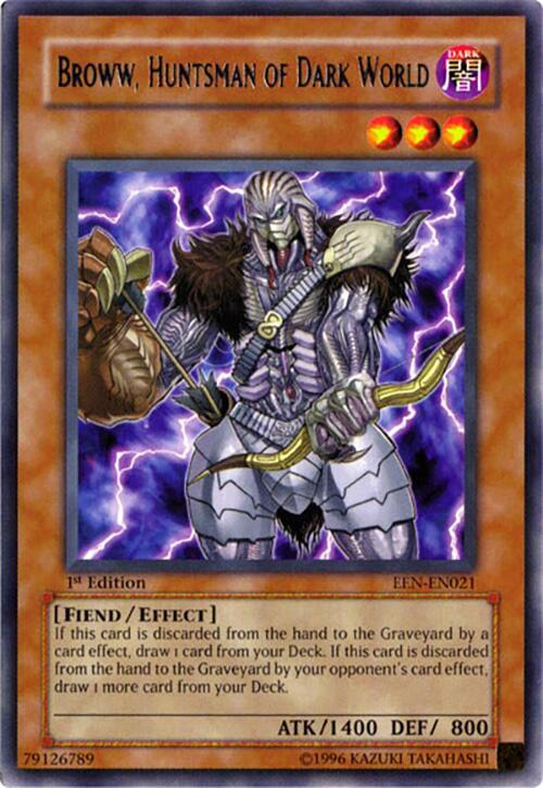 Broww, Huntsman of Dark World EEN-EN021 card from Elemental Energy