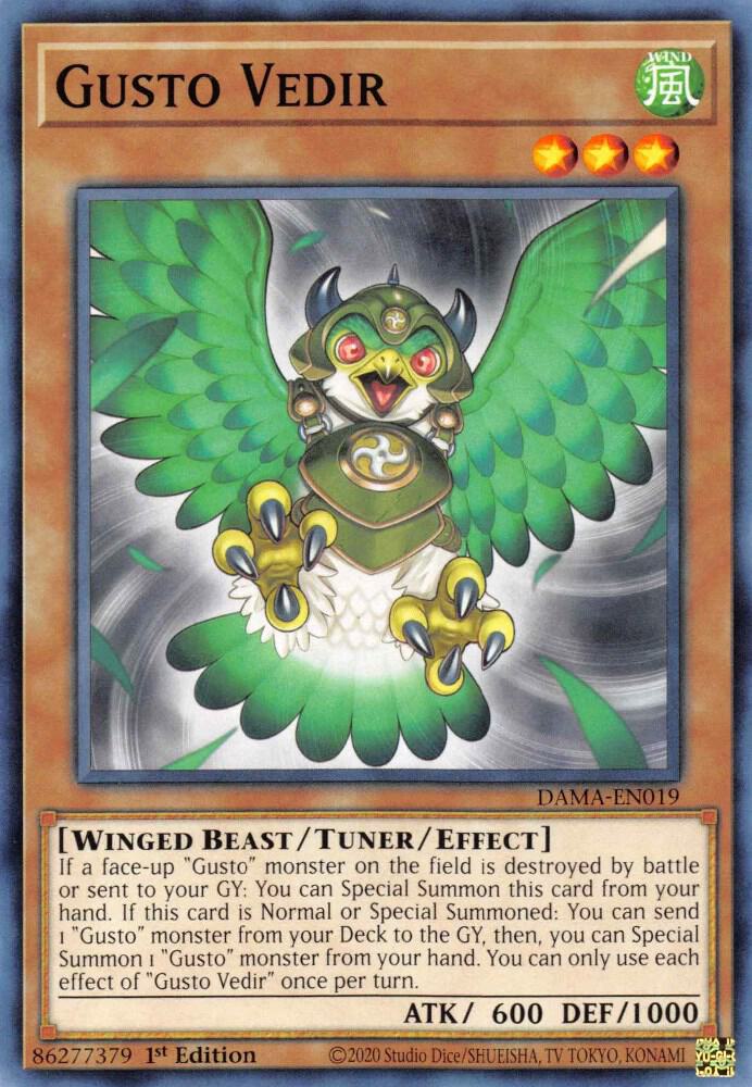Gusto Vedir DAMA-EN019 card from Dawn of Majesty