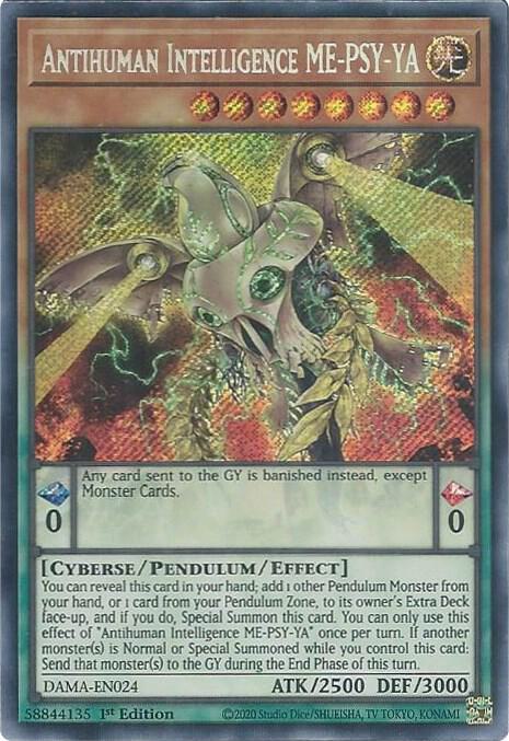 Antihuman Intelligence ME-PSY-YA DAMA-EN024 card from Dawn of Majesty