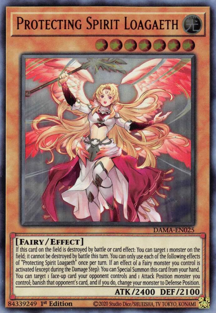 Protecting Spirit Loagaeth DAMA-EN025 card from Dawn of Majesty