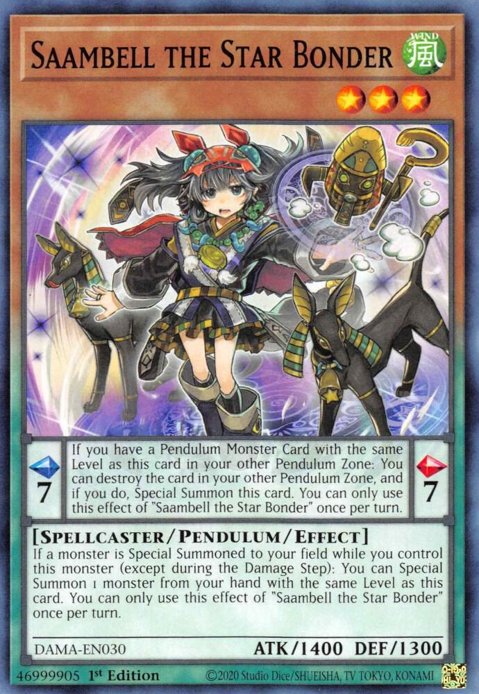 Saambell the Star Bonder DAMA-EN030 card from Dawn of Majesty