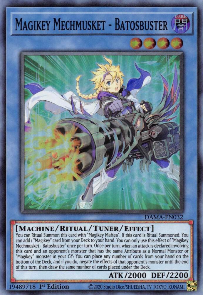 Magikey Mechmusket - Batosbuster DAMA-EN032 card from Dawn of Majesty