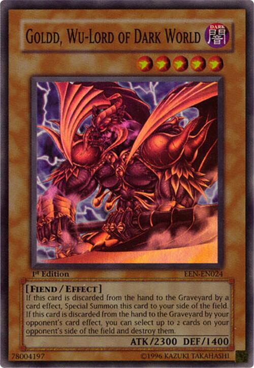 Goldd, Wu-Lord of Dark World EEN-EN024 card from Elemental Energy