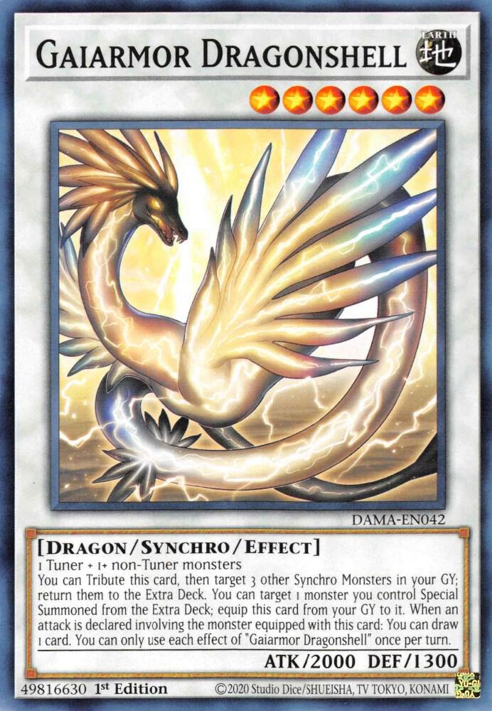 Gaiarmor Dragonshell DAMA-EN042 card from Dawn of Majesty