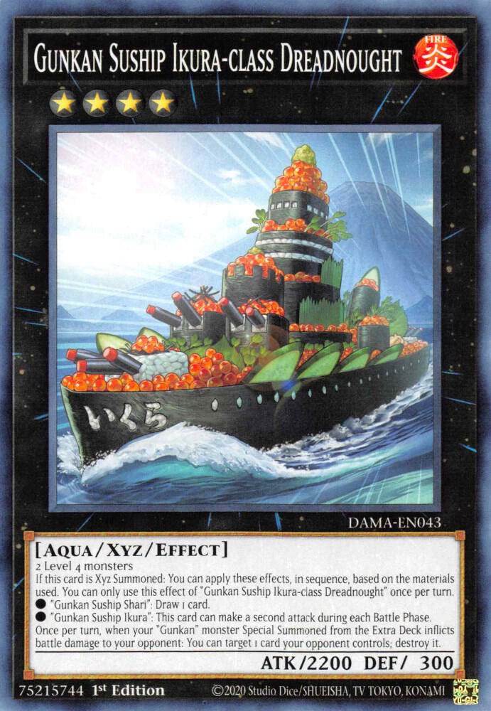 Gunkan Suship Ikura-class Dreadnought DAMA-EN043 card from Dawn of Majesty