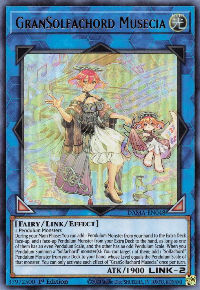 GranSolfachord Musecia DAMA-EN048 card from Dawn of Majesty