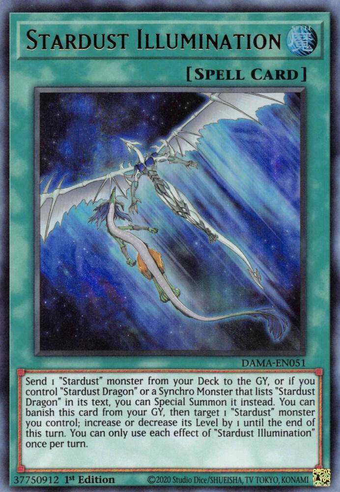 Stardust Illumination DAMA-EN051 card from Dawn of Majesty
