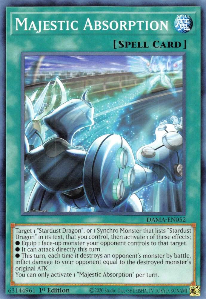 Majestic Absorption DAMA-EN052 card from Dawn of Majesty