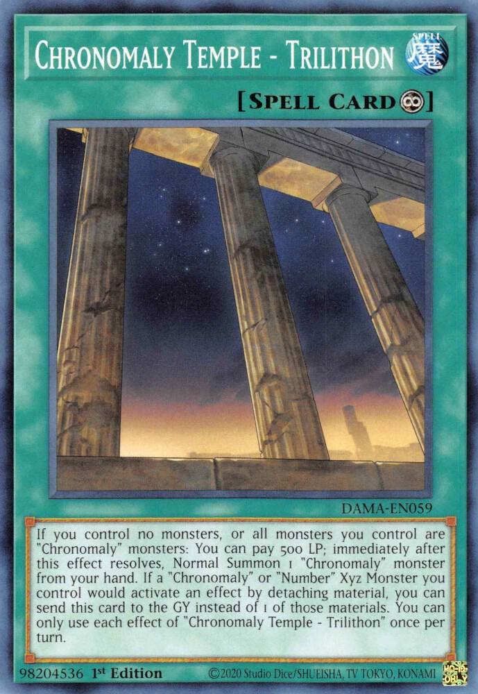 Chronomaly Temple - Trilithon DAMA-EN059 card from Dawn of Majesty