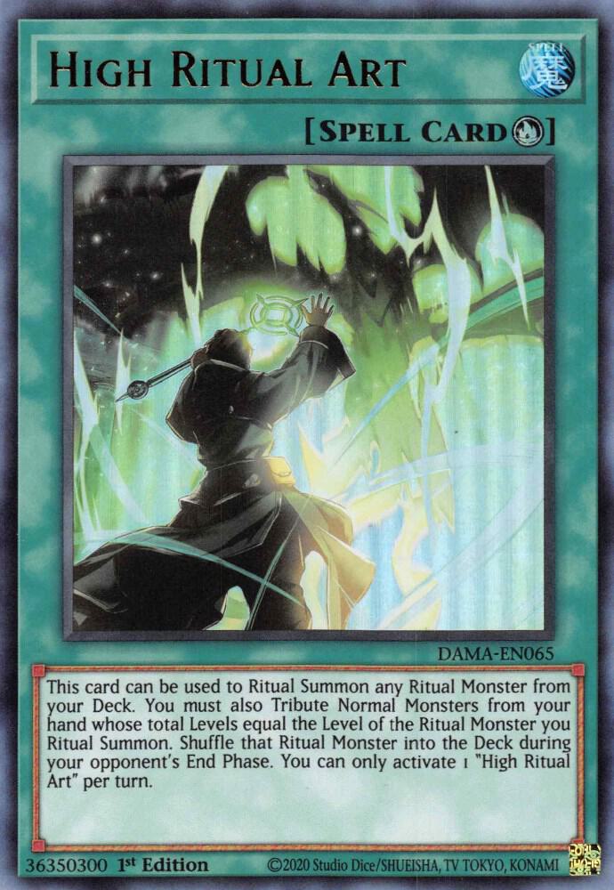 High Ritual Art DAMA-EN065 card from Dawn of Majesty