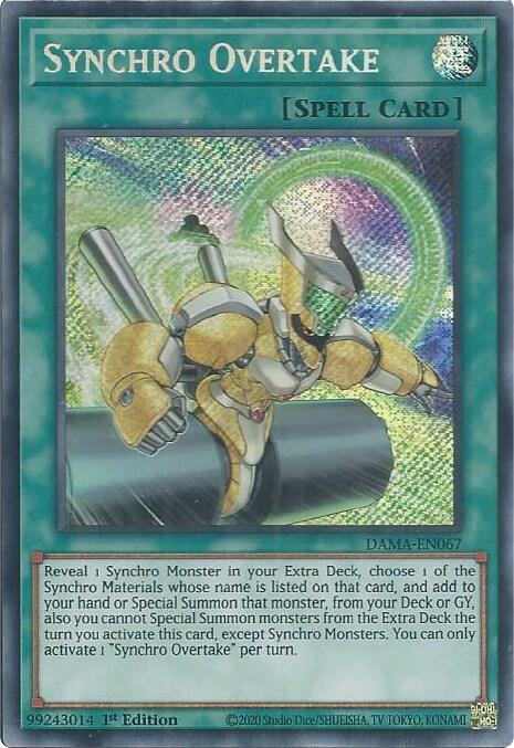 Synchro Overtake DAMA-EN067 card from Dawn of Majesty