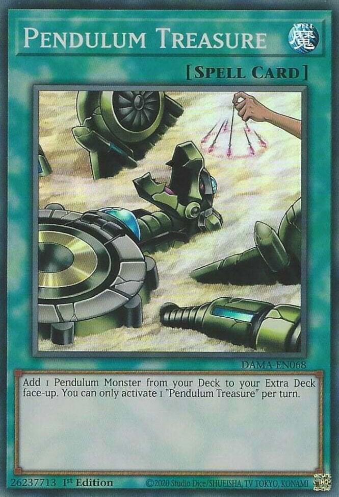 Pendulum Treasure DAMA-EN068 card from Dawn of Majesty