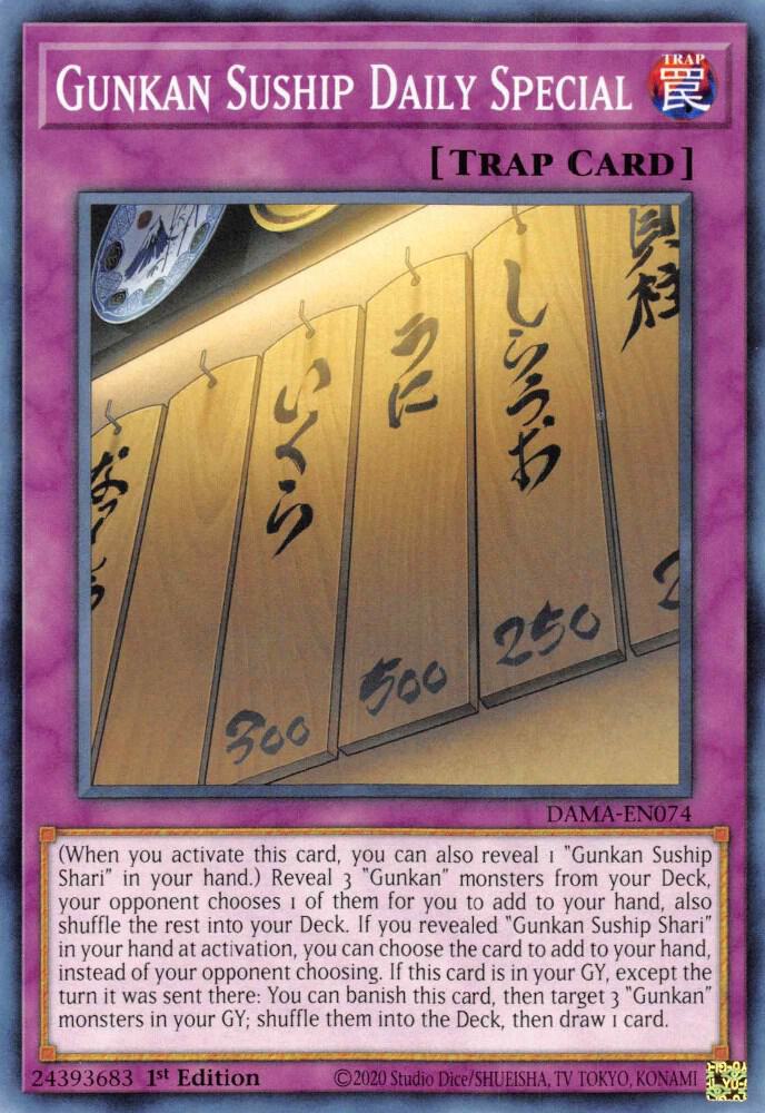 Gunkan Suship Daily Special DAMA-EN074 card from Dawn of Majesty