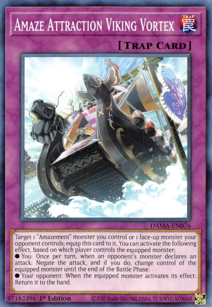 Amaze Attraction Viking Vortex DAMA-EN076 card from Dawn of Majesty