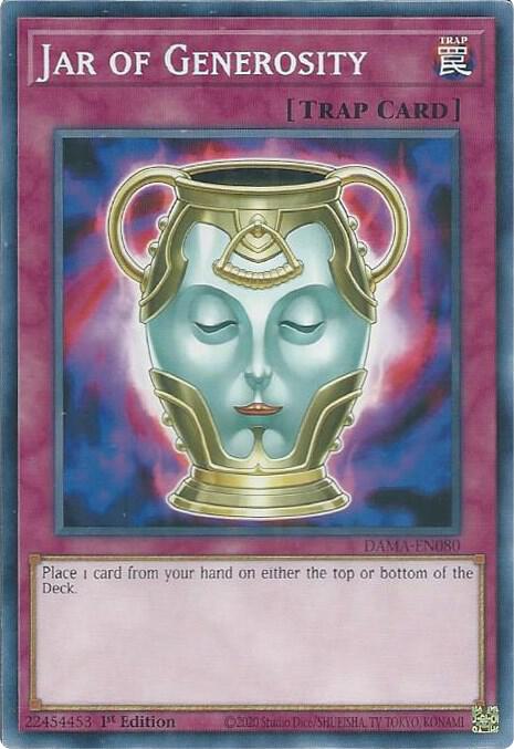 Jar of Generosity DAMA-EN080 card from Dawn of Majesty