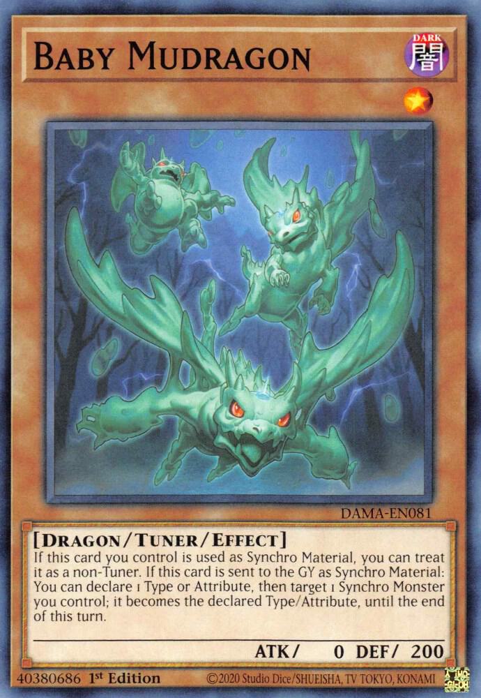 Baby Mudragon DAMA-EN081 card from Dawn of Majesty