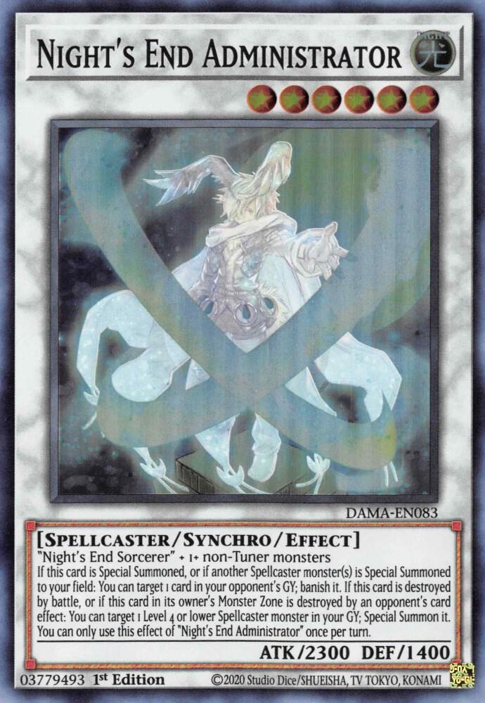 Night's End Administrator DAMA-EN083 card from Dawn of Majesty