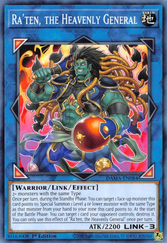 Ra'ten, the Heavenly General DAMA-EN084 card from Dawn of Majesty