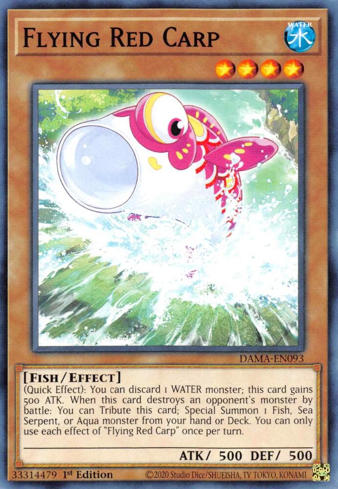 Flying Red Carp DAMA-EN093 card from Dawn of Majesty