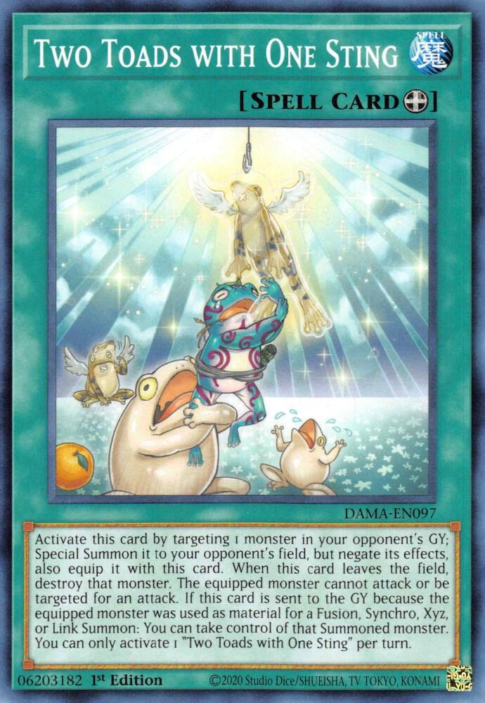 Two Toads with One Sting DAMA-EN097 card from Dawn of Majesty