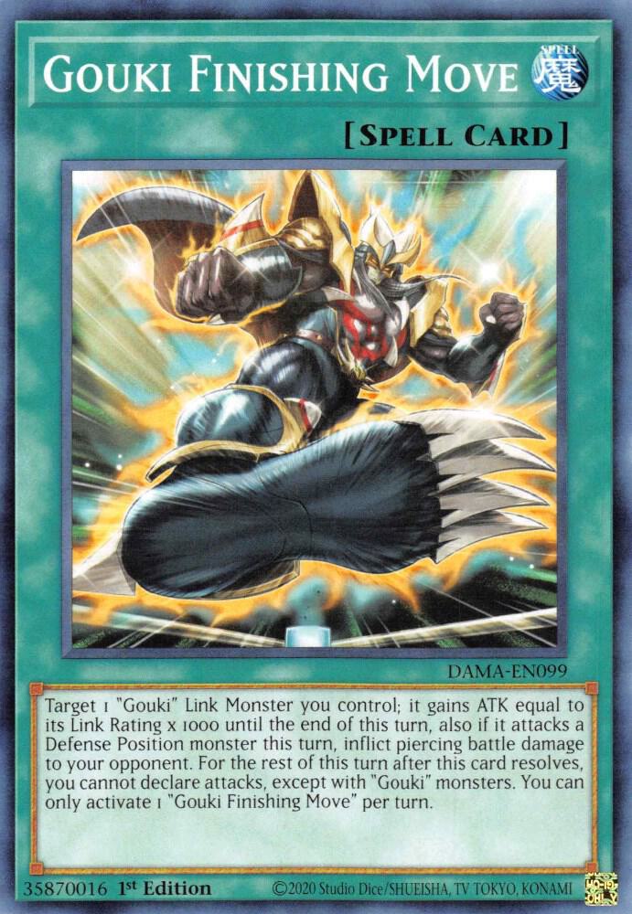 Gouki Finishing Move DAMA-EN099 card from Dawn of Majesty