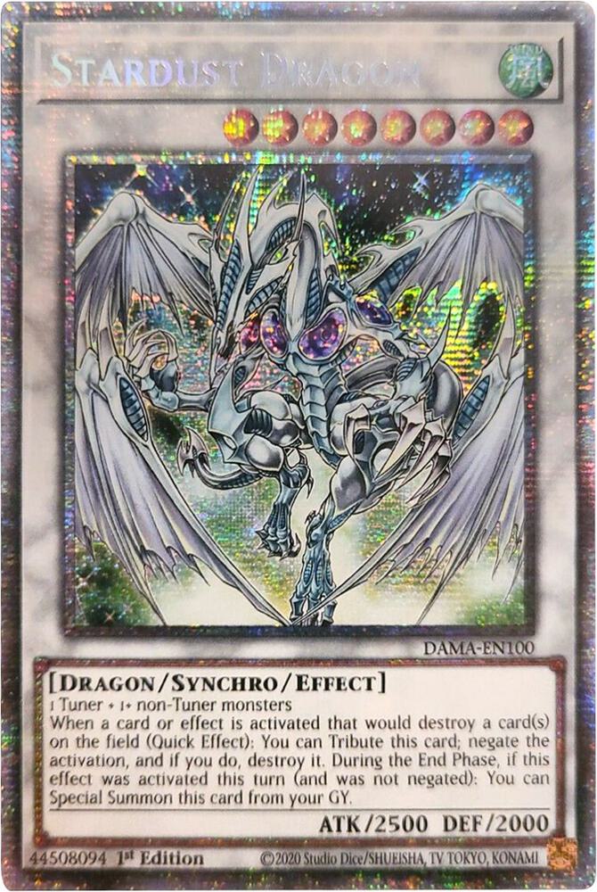 Stardust Dragon (Starlight Rare) DAMA-EN100 card from Dawn of Majesty