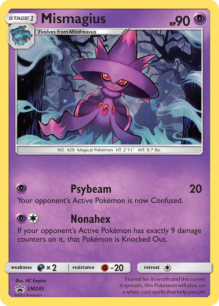 Mismagius SM245 card from SM Promos
