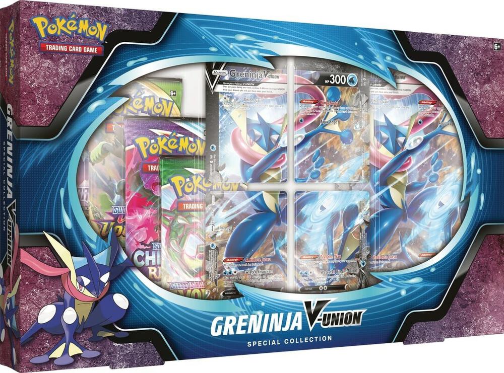Greninja V-UNION Special Collection card from SWSH07: Evolving Skies