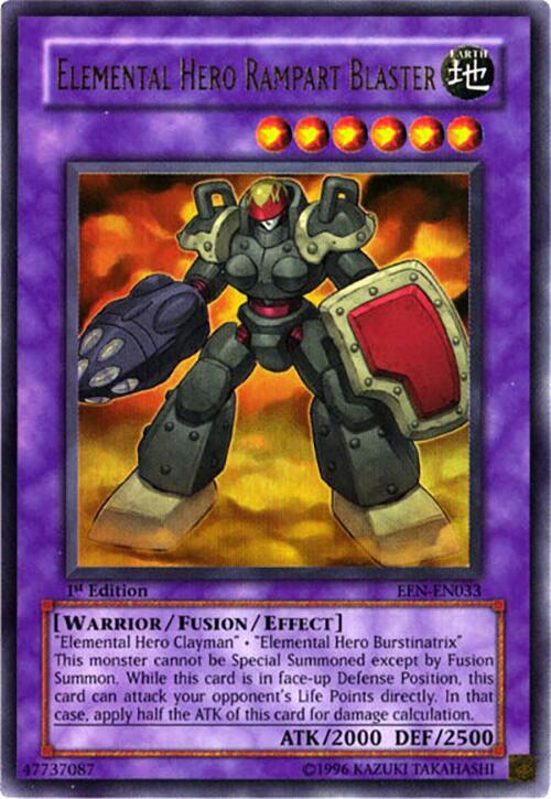 Elemental HERO Rampart Blaster EEN-EN033 card from Elemental Energy