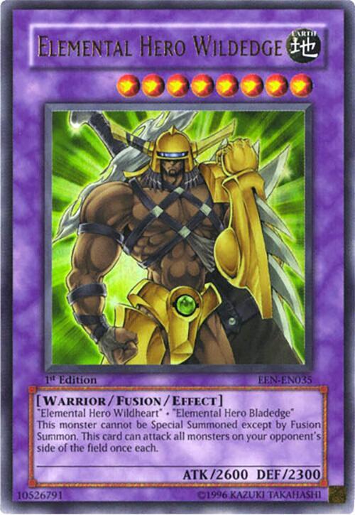 Elemental Hero Wildedge EEN-EN035 card from Elemental Energy