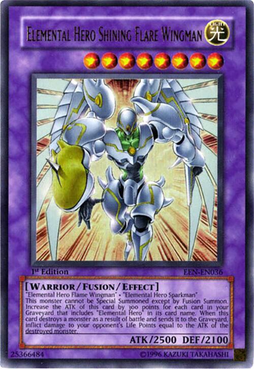 Elemental HERO Shining Flare Wingman EEN-EN036 card from Elemental Energy