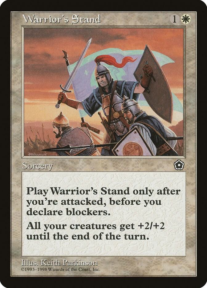 Warrior's Stand card from Portal Second Age