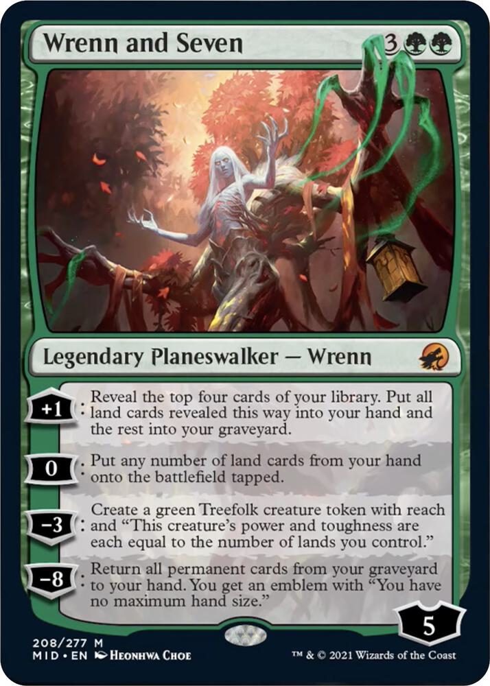 Wrenn and Seven 208 card from Innistrad: Midnight Hunt