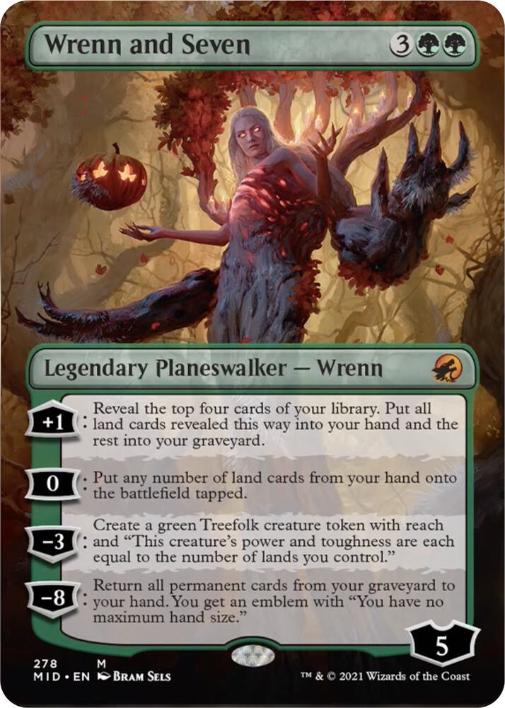 Wrenn and Seven (Borderless) 278 card from Innistrad: Midnight Hunt