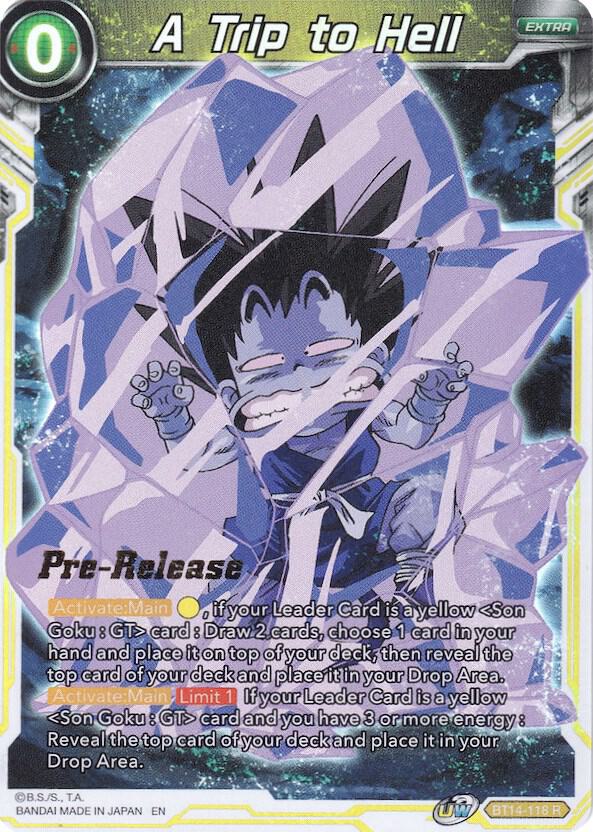 A Trip to Hell BT14-118 card from Cross Spirits Pre-Release Cards