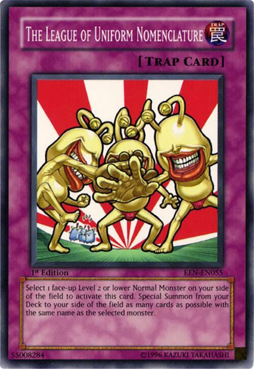 The League of Uniform Nomenclature EEN-EN055 card from Elemental Energy