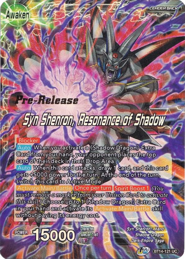 Syn Shenron // Syn Shenron, Resonance of Shadow BT14-121 card from Cross Spirits Pre-Release Cards