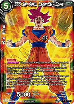 SSG Son Goku, Legendary Spirit P-312 card from Promotion Cards