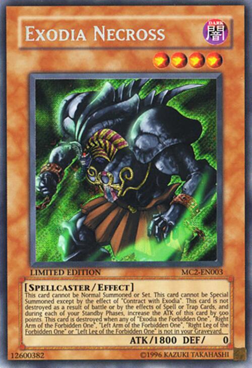 Exodia Necross MC2-EN003 card from Master Collection Volume 2