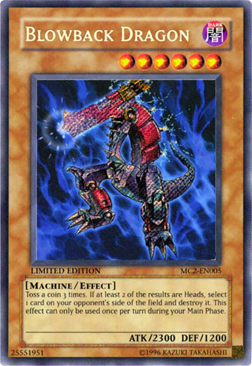 Blowback Dragon MC2-EN005 card from Master Collection Volume 2