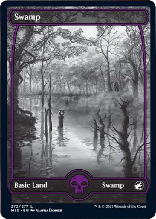 Swamp 272 card from Innistrad: Midnight Hunt